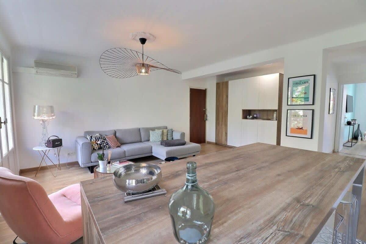 Charmant T2 Avec Balcon - Parking, Ac, Wifi Ajaccio  Exteriér fotografie